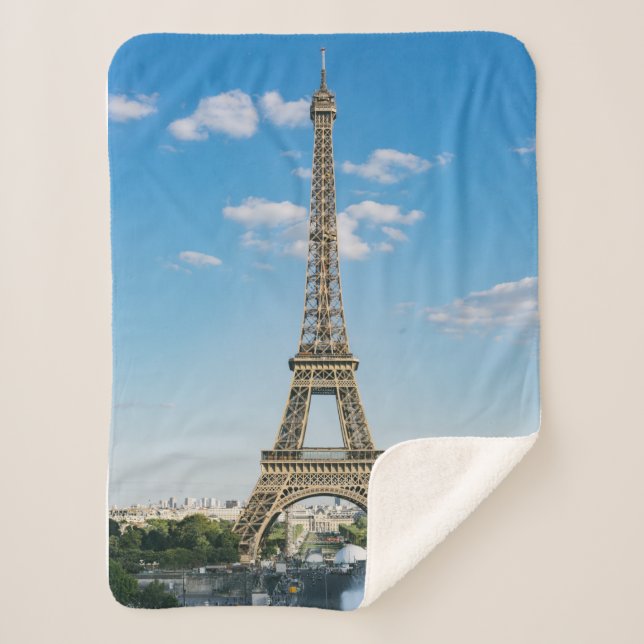 Cobertor Sherpa Torre Eiffel Sherpa Fleece Blanket (Frente)