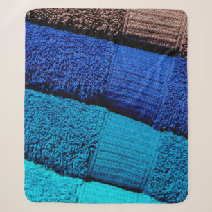 Cobertor Sherpa Torres cinzas de tartaruga azul