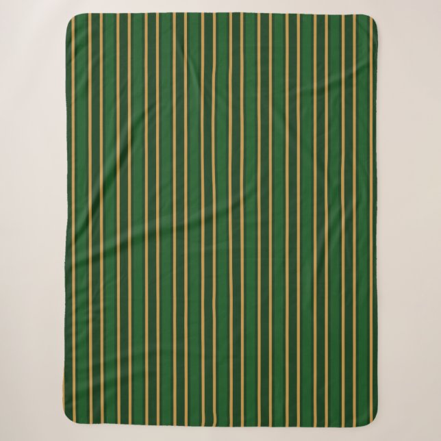 Cobertor Sherpa Torres verdes e douradas (Frente)