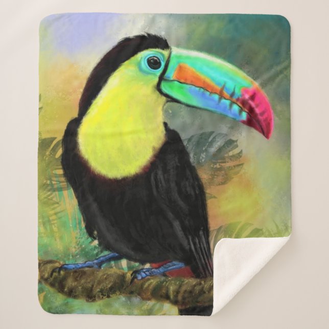 Cobertor Sherpa Toucan Sherpa Blanket (Frente)