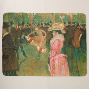Cobertor Sherpa Toulouse-Lautrec - No Rouge, A Dança