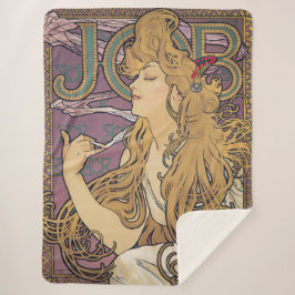 Cobertor Sherpa Trabalho (1896) de Alphonse Mucha