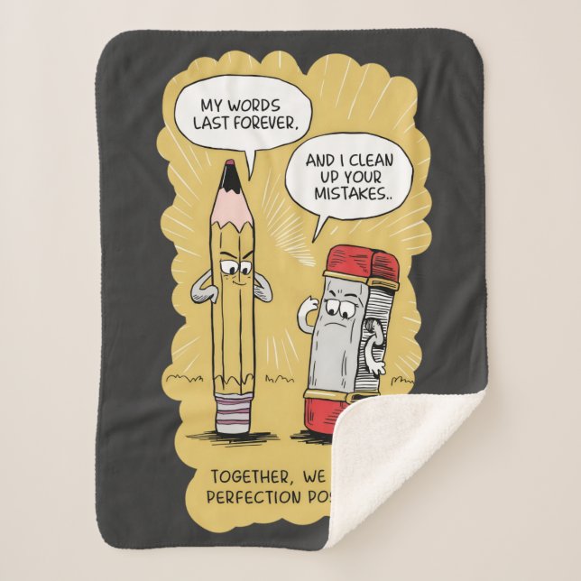 Cobertor Sherpa Trabalho em equipe triunfo (Frente)