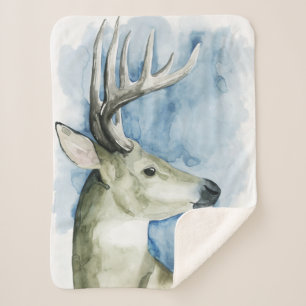 Cobertor Sherpa Traço de Vazamento - Cor da Água