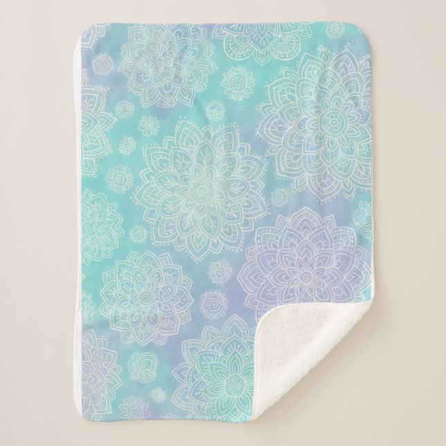 Cobertor Sherpa Tranquil Bloom (Frente)