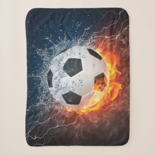 Cobertor Sherpa Travesseiro de Arremesso de Bola de Futebol/Futebo