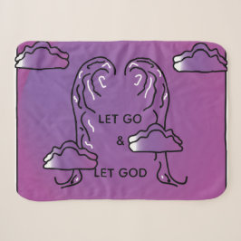 Cobertor Sherpa Travesseiro de Inspiração Roxo