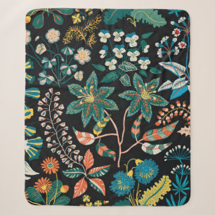 Cobertor Sherpa Trendy brilhante padrão Floral em muitos tipos de