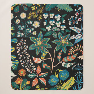 Cobertor Sherpa Trendy brilhante padrão Floral em muitos tipos de