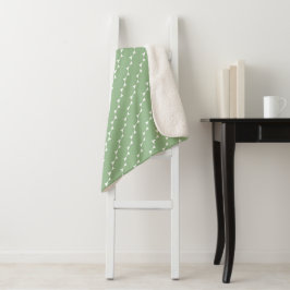 Cobertor Sherpa Triângulos Minúsculos Minimalistas em Sage Po 