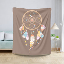 Tribal Boho Dreamcatcher em Brown