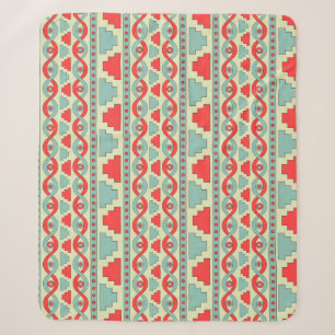 Cobertor Sherpa Tribal Mesopotâmico: Design de Étnica Invisível.