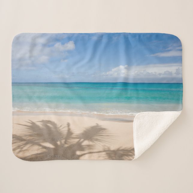 Cobertor Sherpa Tropical Beaches | Maui, Hawaii (Frente (Horizontal))
