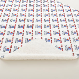Cobertor Sherpa Trump 2024 Reclaim América Sherpa Blanket