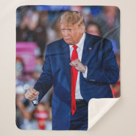 Cobertor Sherpa Trump Dance Engraçado