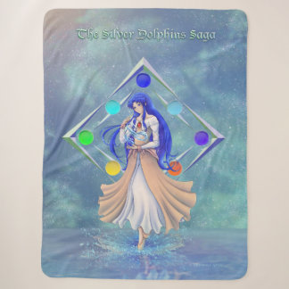 Cobertor Sherpa TSDS: Miral Akemi Cobrir Art Solo Water