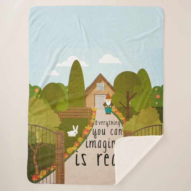 Cobertor Sherpa Tudo que você pode imaginar é real (Frente)