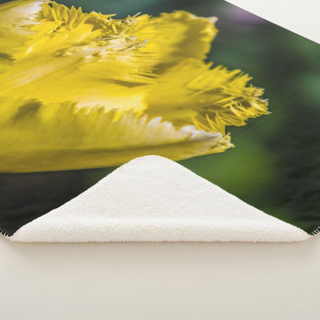 Cobertor Sherpa Tulipa Amarela (3/4)