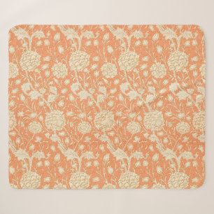 Cobertor Sherpa Tulipa Selvagem Laranja Arte Floral de William Mor