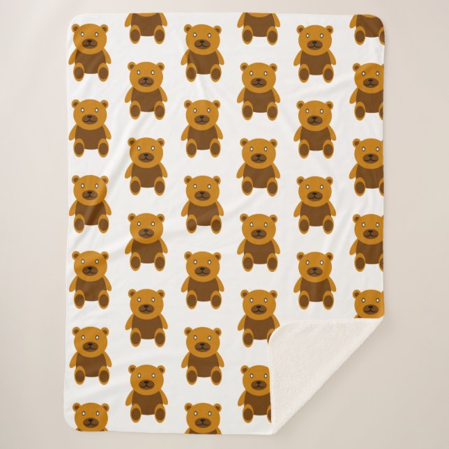 Cobertor Sherpa Turma-do-urso-pardo (Frente)