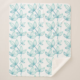 Cobertor Sherpa Turquesa Elegante Moderna