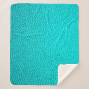 Cobertor Sherpa Turquoise leather skin texture skin