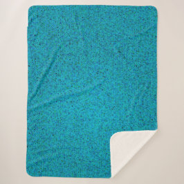 Cobertor Sherpa Turquoise Spray Sherpa Blanket