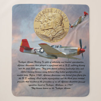 Cobertor Sherpa Tuskegee Airmen COIN