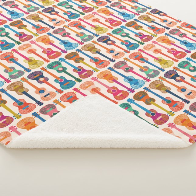 Cobertor Sherpa Ukulele havaiano (3/4)