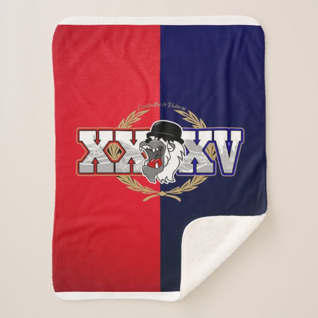 Cobertor Sherpa Ultras gones ruins 1987 (fãs de lyon) (Frente)