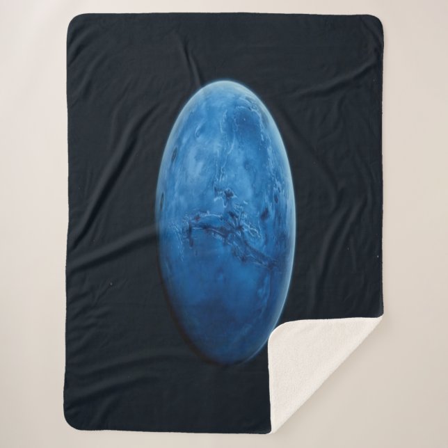 Cobertor Sherpa Um Belo Planeta Azul (Frente)