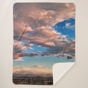 Cobertor Sherpa Um céu suave e sonhado