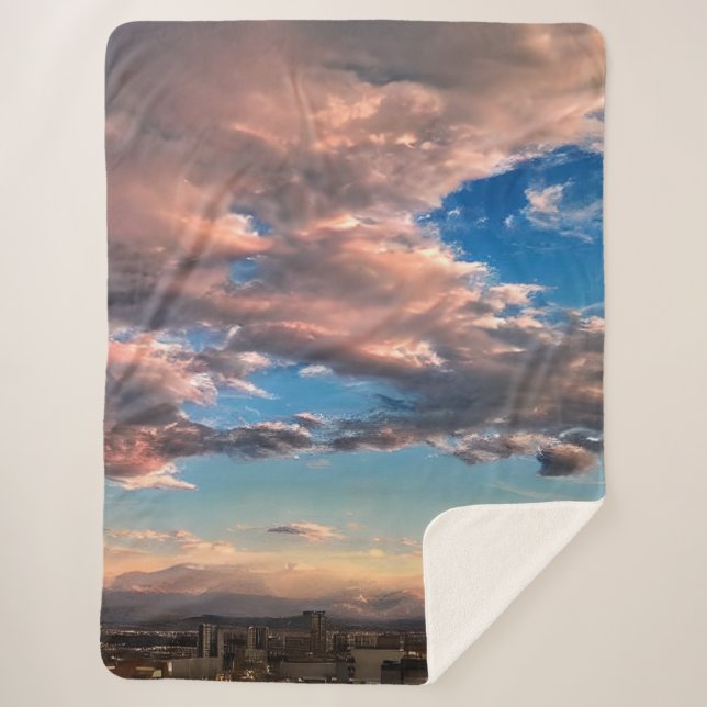 Cobertor Sherpa Um céu suave e sonhado (Frente)