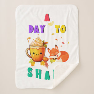 Cobertor Sherpa Um Dia Para Partilhar A Ação De Graças De Ginkgo O