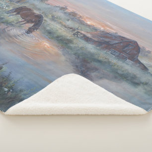 Cobertor Sherpa Um Novo Dia -* Pintura de cavalo
