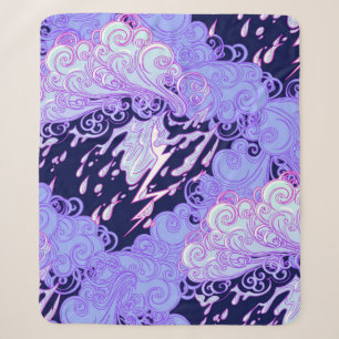 Cobertor Sherpa Um padrão perfeito. Clo decorativo com estilo retr