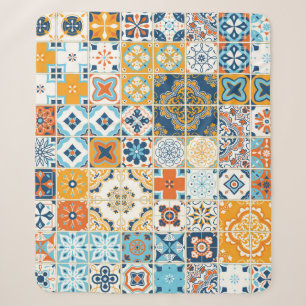 Cobertor Sherpa Um padrão perfeito com azulejos portugueses. ído