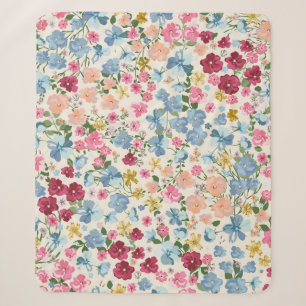 Cobertor Sherpa Um padrão perfeito para o prado de verão. Planta