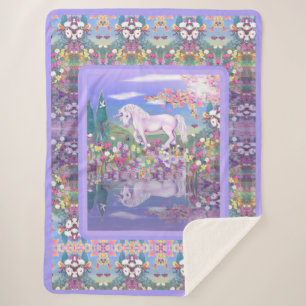 Cobertor Sherpa Um Paraíso roxo