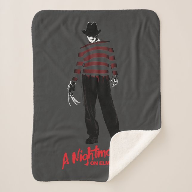 Cobertor Sherpa Um pesadelo na Elm Street | Freddy Krueger (Frente)
