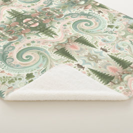 Cobertor Sherpa Um Sonho De Pastel Cottagecore Floresta Encantada