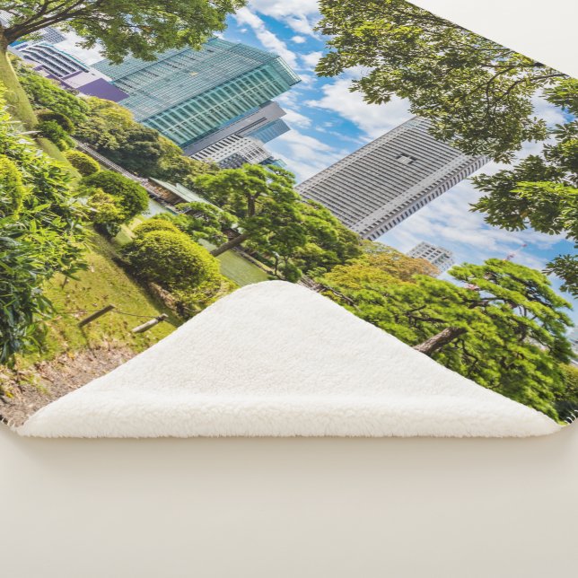 Cobertor Sherpa Uma caminhada pelos jardins de Hama Rikyu, Tóquio (3/4)