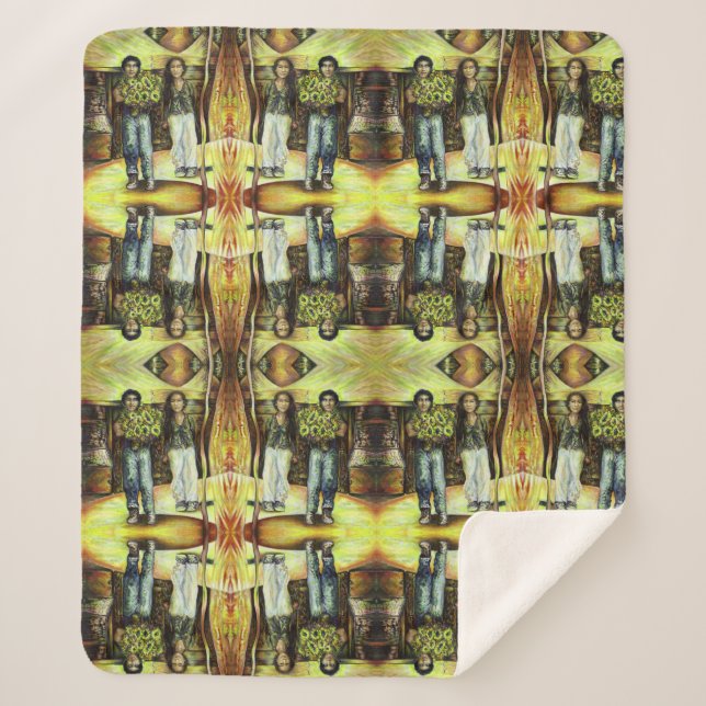 Cobertor Sherpa Uma Fase de ChapeI Sistina de um ChaIIenge (Frente)