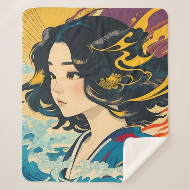 Cobertor Sherpa Uma jovem vietnamita (Frente)