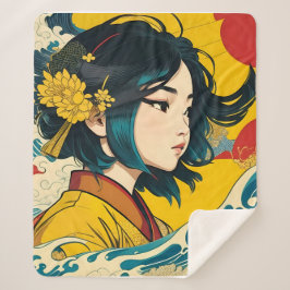 Cobertor Sherpa Uma vietnamita no Sangue do Cheio