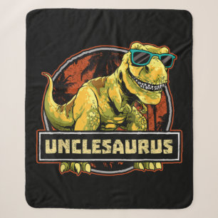 Cobertor Sherpa Unclesaurus T rex Tio Saurus Dinossaur