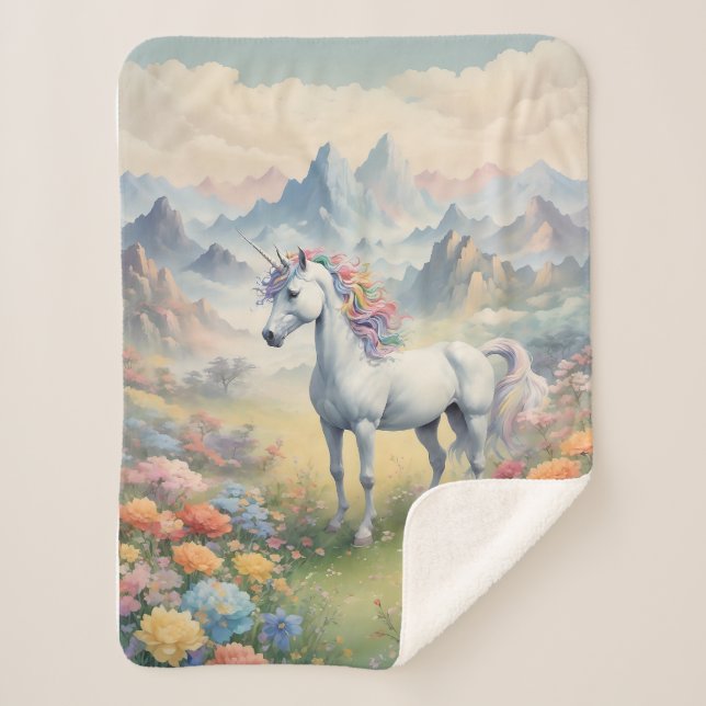 Cobertor Sherpa Unicorn Sherpa Blanket (Frente)