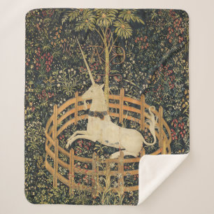 Cobertor Sherpa Unicorn Tapestries Tapeçaria Clássica