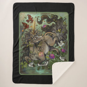 Cobertor Sherpa Unicórnio Selvagem