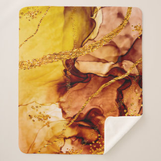 Cobertor Sherpa Unique creativity. Art&Gold. Inspired by the Sky. 